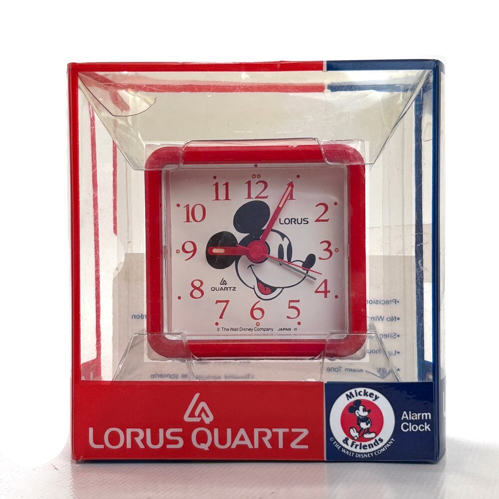 Lorus Disney Micky And Friends Quartz Alarm Clock 2.5 Inches New Old Stock
